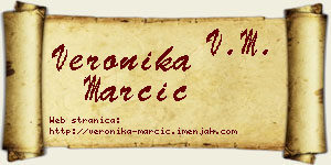 Veronika Marčić vizit kartica